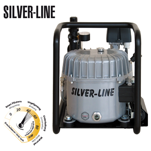 Compresseur silencieux Silver Line L-S100-50 - débit 64 l/min - 8 bar