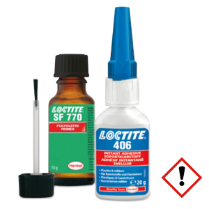 LOCTITE - Kit 20 g polyolefine 406 + activateur - 229876